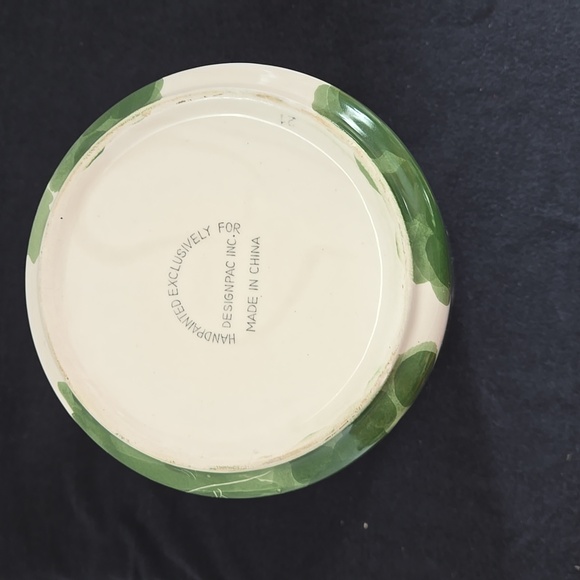 Green Hand-Painted Grape Vine Pattern Canisters by DESIGNPAC INC - Picture 5 of 10